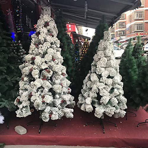 wangxiaoao456 1.5M 1.8M 2.1M Cotone Cotone Cotone Spray Neve Caduta Cedro Albero di Pino di Pino Ago di Pino Velluto Albero di Natale 90Cn Albero di Aghi di Pino