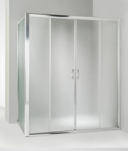 Hydra Box Doccia angolare Anta Fissa Porta Scorrevole 80x170 cm Opaco