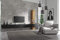 Wuun® Somero Vitrine /360cm/Schwarz-Matt TV Boards/Vitrine: Eiche Wohnwand/Tv Board/Lowboard