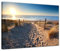 Wandbild - Weg zum Strand 40x30 cm einteilig Querformat - Wandbild Bild auf Leinwand - Düne mit Strandgras