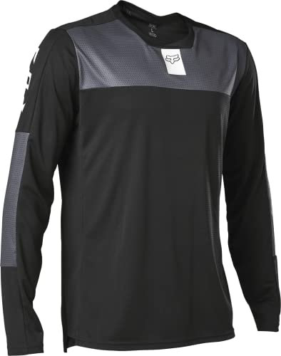 Fox Racing Herren Defend Langärmliges Mountainbike-Trikot Hemd, schwarz, X-Large