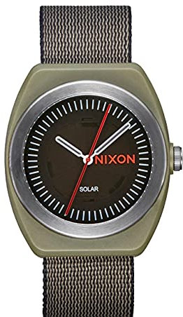 Nixon Herren Analog Quarz Uhr mit Kunststoff Armband A13221085-00