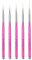 Sibba 5 Stück Eyeliner Pinsel Dünne Feine Spitze Mikropinsel Make up Applikator Lidschatten Werkzeug Kunststoffstäbe Nail Art Malerei Stift Rosa