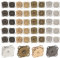 GGISUI 20pcs Pression Aimanté Couture Forme de Prune Bouton Pression Aimanté Quatre Couleurs Bouton Pression 14mm pour Coudre des Sacs des Sacs des Vêtements et de l'Artisanat Etc