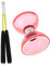 predolo Diabolo Professionnel à 3 Roulements avec Baguettes Kit d'embrayage Jouet de Jonglage 12cm, Rouge