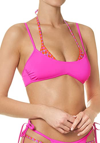 Goldenpoint Bikini Damen Badeanzug Bustier Double Layer Pool Mood, Parte Superiore del Bikini,