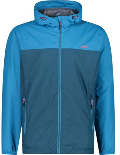 CMP - Regenjacke für Herren mit Kapuze, Tiefer See, 48