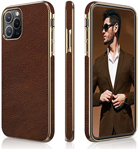 LOHASIC for iPhone 11 Pro Case, Slim Business PU Leather TPU Bumper Soft Anti-Slip Protective Phone Cover Cases Compatible with iPhone 11 Pro(2019) 5.8- Brown
