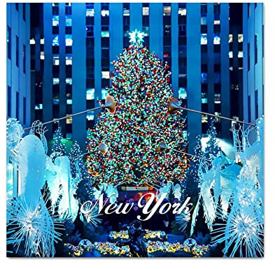 Yelolyio New York City Skyline Vinyl-Aufkleber Heimdekoration American New York Wandaufkleber Selbstklebende Wandaufkleber für Sofa, Boden, Fenster, Autotüren, Vinyl, 55,9 cm, Geschenk für Freunde