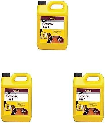 Everbuild 204 Premium Evermix 3 in 1 Triple Action Mortar Admixture | Used After Installation of DPC System - 5 Litre (Pack of 3)
