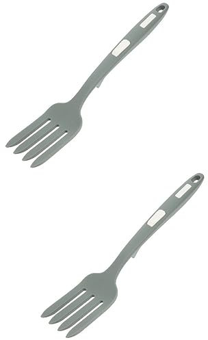 UPKOCH 2 Piezas tenedor de cocina de silicona tenedor de espagueti tenedor de cocinero lavable ensalada estante para cubiertos pequeño tenedor casa de molusco espaguetis