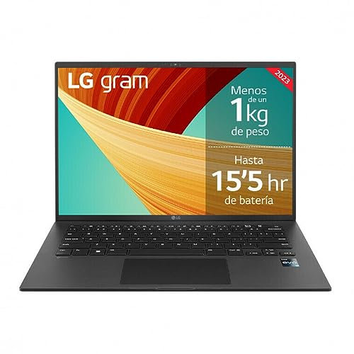 LG Laptop gram 15 (2023) 15Z90R-G.AP75B 15,5 Intel Core i7-1355U 16 GB RAM 32 GB RAM 512 GB SSD QWERTY Español