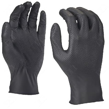Milwaukee MILWAUKE 50 Robusti Guanti Durevoli Monouso in Nitrile M/8 o L/9 Spessore 0.8mm (L (9))