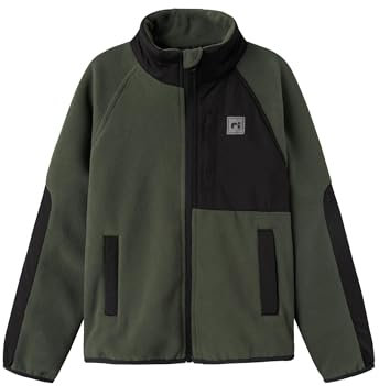 NAME IT Unisex Nknmyles Jacket Noos Fleecejacke, Climbing Ivy, 128 EU