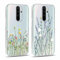 Yoedge 2 Piezas Funda para Xiaomi Redmi Note 8 Pro 6,53, Ultrafina Delgado Transparente Suave TPU Silicona Carcasa con Aesthetic Flor Dibujos, Antigolpes Protectora Caso para Xiaomi Redmi Note 8 Pro