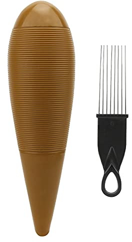 Güiro Profesional con Raspador, Sonidos Nítidos y Brillantes | instrumento de percusión rítmica para principiantes y músicos de banda, herramienta de acompañamiento para ensayos
