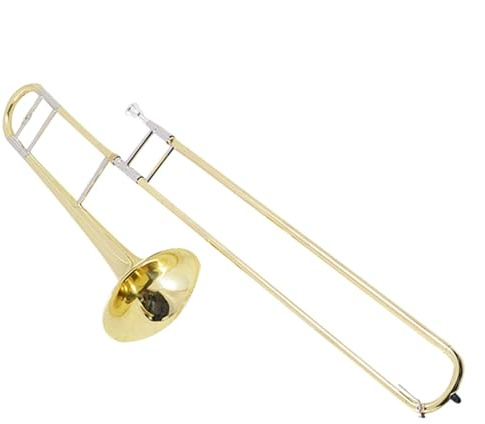 Professionelle Posaune Tenor-B-Zugposaune, Professionelle Performance-Posaune Aus Messinglackiertem Gold Mit Koffer