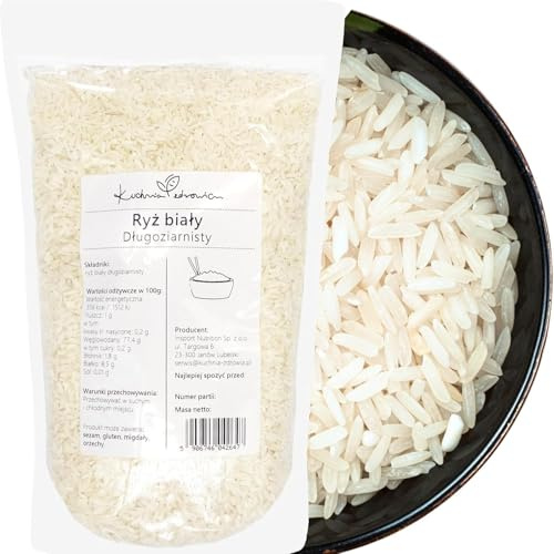 Reis Weiß Langkorn 1 kg – traditionelles Naturprodukt, locker & aromatisch, ideal für Beilagen, Currys, Suppen & Salate, vegan & glutenfrei | Kuchnia Zdrowia