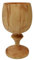 Wooden World - Grande calice in legno realizzato in legno di ciliegio ecologico e solido