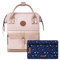 CABAIA - Sac à Dos Adventurer Queretaro - Mini 10L - Déperlant - Compartiment Ordinateur Portable 10,5 - 2 Poches - Certifié Vegan - Sac Voyage, Affaires, École pour Homme et Femme - Rose