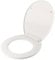 DIVCHI Quick Release Toilet Seat - with Soft Close & Hinges for Easy Cleaning Universal Bathroom Bowl Seating Thermoset Lid 45.5x38.5x5cm, White
