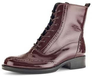 Gabor Damen Schnürstiefeletten, Frauen Stiefeletten,uebergangsschuhe,uebergangsstiefel,schnürboots,reißverschluss,Bordeaux,39 EU / 6 UK