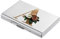 BONSYL® Porte Cartes de Crédit, Portefeuille Fin en Métal avec Blocage RFID, Design Tendance et Motifs Artistiques, pour Homme et Femme. (6 Cartes/Argent/A)