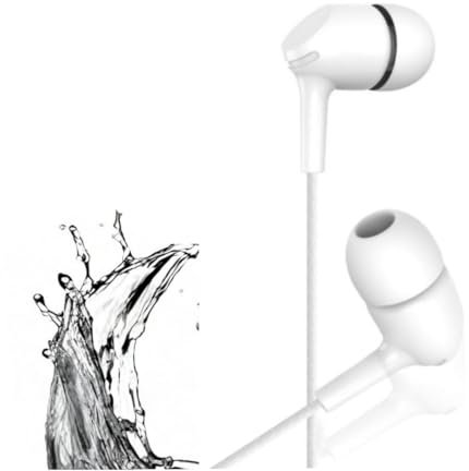 ZHTAISOU 3,5mm Auriculares con Cable,Auriculares In Ear Wired Auriculare con Cable Alámbricos Accesorios(white)