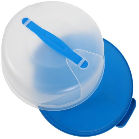 MUCKLILY Porta Torta Piccolo Per 6-8 Torte Porta Torta Rotondo Con Coperchio E Maniglia Porta Torta Portatile Contenitore Per Dessert Porta Torta Trasparente Porta In Plastica