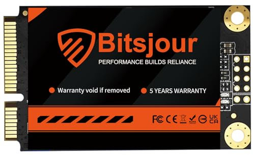 Bitsjour 16GB mSATA SSD SATA III 6Gb/s, Monolaterale, 3D TLC NAND, Mini Unità a Stato Solido Interna per Ultrabook Desktop PC Laptop
