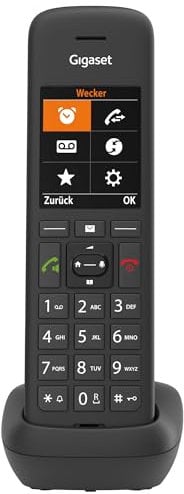 Gigaset C575HX - DECT-Mobilteil mit Ladeschale - Fritzbox-kompatibel - Schnurloses Telefon für Router und DECT-Basis - großes TFT Farbdisplay, schwarz [Deutsche Version] [Ohne Basis]
