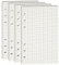 A6 Ringbuch Nachfüllpapier Kariert,4er Set 180 Blatt (6-fach Gelocht) für Nachfüllbare Notizbücher | DIN A6 Trennblütter & Kalendereinlagen | Augenschonend, Hochwertiges 100g Papier