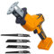 Cordless Reciprocating Saw Compatible with Dewalt 20V Battery, Variable Speed Sawzall with 4 Blades (Battery Not Included), High-Power Cutting Tool for Wood, Metal, PVC, and More