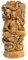 Swtgaah Nordischer Schutzpatron Odin Thor Loki Kunstharz Handwerk Mythos Legende Statue Ornamente Home Study Dekoration Nordische GöTter Figuren (Loki)