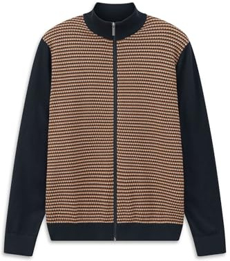 bugatti Herren Strickjacke 7600-15515E | Baumwolle Regular Fit mit Reißverschluss