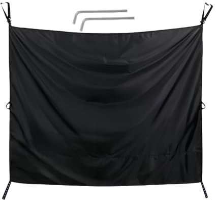 Cortinas negras grandes para puerta trasera de coche, con ganchos magnéticos, ajustables, bloqueo de luz, protección para caravana, ducha, mujeres, hombres, viajeros