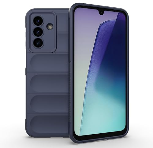 Knoowcase for Samsung Galaxy A17 5G Case Shockproof Soft Silicone Bumper Cover Shock Absorbing Airbag Anti-Slip TPU Rubber Matte Shell Protective Case for Samsung Galaxy A17 4G/ 5G,Dark Blue