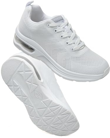 Womens Trainers Athletic Running Shoes Breathable Lightweight Walking Shoes Air Cushion Sport Sneakers Outdoor Tennis Gym Jogging