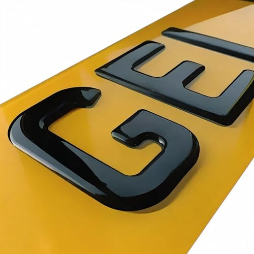 3D/4D Laser Cut 3mm/5mm/ 4D GEL Acrylic Number/Plates UK Rear/Front/Pair MOT/Car/Vans/100%/Legal Automotive