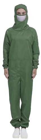 FEESHOW Adult Unisex Men Women Anti-static Workwear Hazmat Suits Jumpsuit for Mechanic Bodysuits