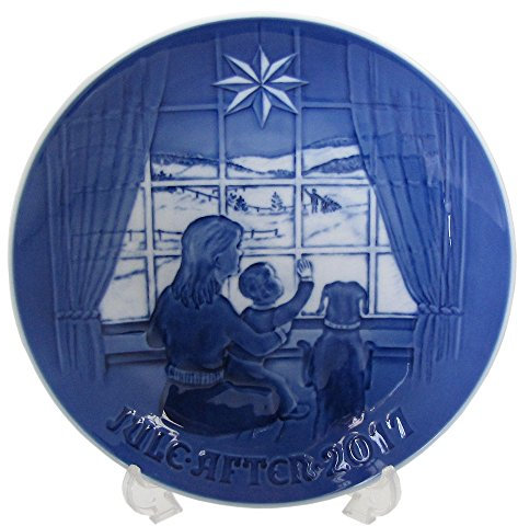 Royal Copenhagen 1021113 Collectibles Series B&G Weihnachtsteller 2017, Porzellan, Mehrfarbig 18cm