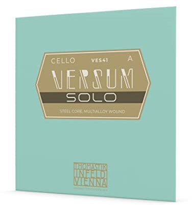 Thomastik single string for cello 4/4 Versum Solo - A-string steel wire, winding made of special alloy, medium