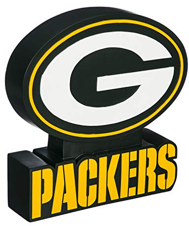 Team Sports America Evergreen Enterprises NFL Green Bay Packers Maskottchen, Gartenstatue, Teamfarben, Einheitsgröße