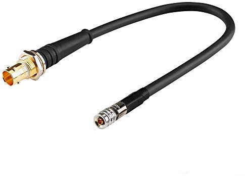 Sommer Cable 25cm Video- Adapterkabel SDI in/Out Video- DIN 1.0/2.3 Male auf BNC Stecker SC-Vector 0.8/3.7 für Blackmagic Aja Cards 75 Ohm - VTBER0025-SW-SW