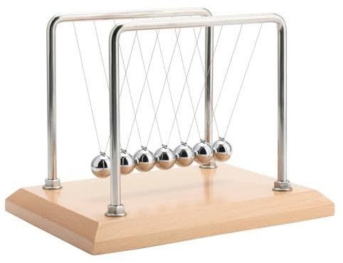 CERROPI 7 Balls Newton's Cradle -11 Inch (Beech Base)