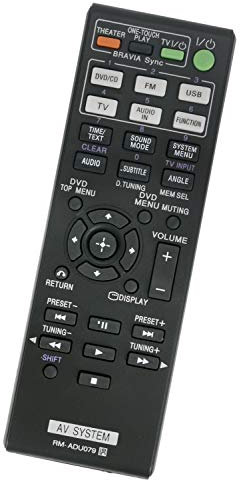 ALLIMITY 148764011 RM-ADU079 Télécommande Remplacer pour Sony DVD Receiver HBD-TZ230 HBD-DZ340 HBD-DZ330 DAV-TZ715 DAV-TZ710 DAV-TZ630 DAV-TZ510 DAV-TZ230 DAV-TZ210 DAV-DZ740