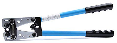 knoweasy Bettery Pince à sertir pour câble de batterie - Cosses en cuivre AWG 10,8,6,4,2,1/0