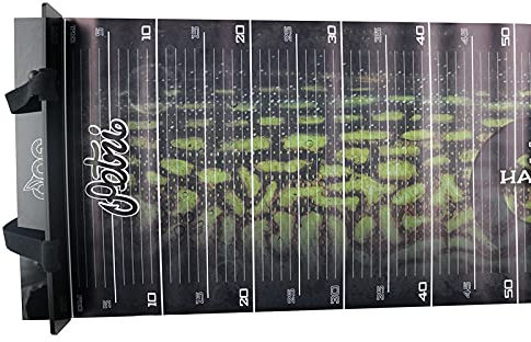 XL Scale im Hecht Design von DAF | Fisch-Maßband für Raubfischangler| Measure Mat | 140cm x 32cm