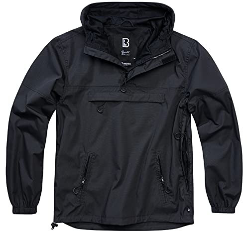 Brandit Summer Windbreaker Ripstop, Black, 3XL