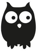 Stemplino® Midistempel - Motiv: Eva Eule - 18mm Durchmesser - Holzstempel Kinder Stempel Bullet Journal Stempel mit Eulen Motiv Eule Stempel